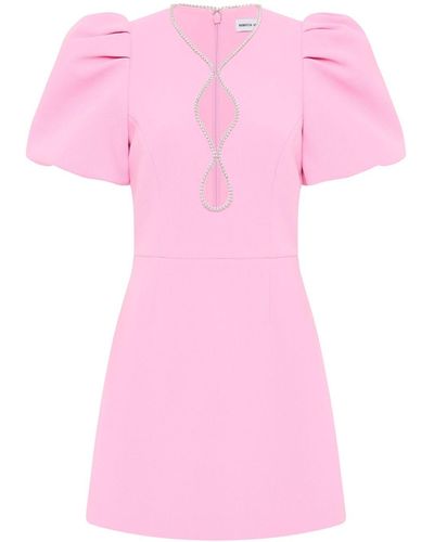 Rebecca Vallance Karina Crystal-Embellished Mini Dress - Pink