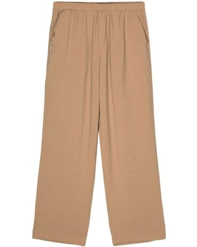 FAMILY FIRST Logo-Tag Loose-Fit Trousers - Natural