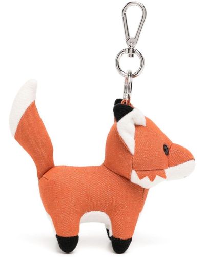 Maison Kitsuné Fox Bag Charm - Orange