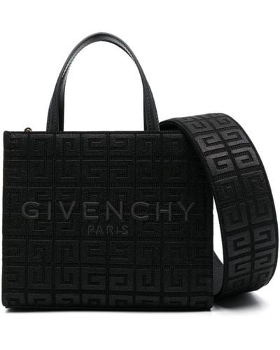 Givenchy Mini 4G-Embroidered Tote Bag - Black