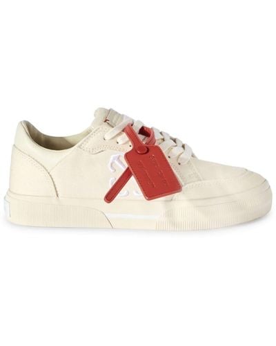 Off-White c/o Virgil Abloh New Low Vulcanized Canvas Sneakers - Pink