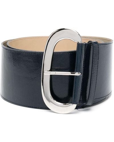 Paloma Wool Buckled Leather Belt - Blue