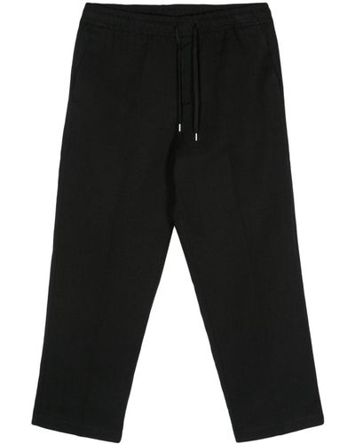Costumein Elasticated-Waist Tapered Trousers - Black