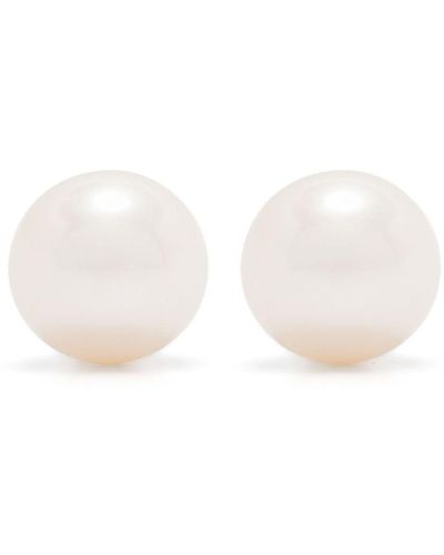 Hatton Labs Pearl Stud Earrings - White