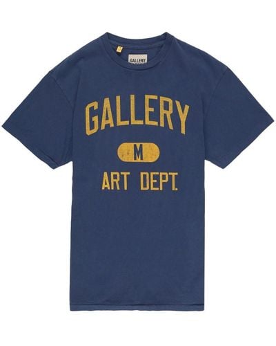 GALLERY DEPT. Logo-print Cotton T-shirt - Blue