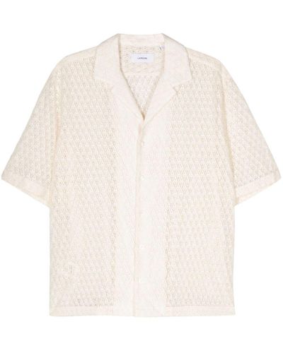 Lardini Macramé-Detail Shirt - White