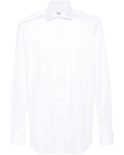 Fray Cotton Jersey Shirt - White