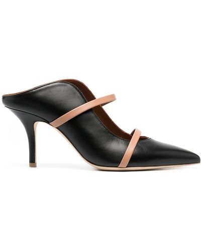 Malone Souliers Maureen Leather Court Shoes - Black