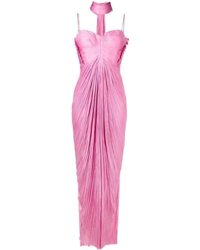 Maria Lucia Hohan Kallie Plissé-detail Gown - Pink