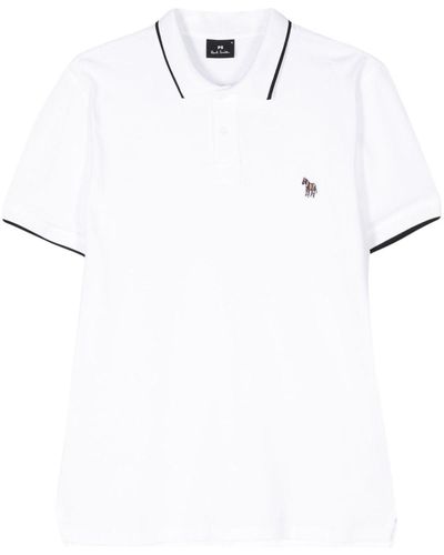 PS by Paul Smith Logo-Appliqué Polo Shirt - White