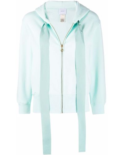 Patou Logo-print Drawstring Hoodie - Blue