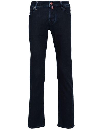 Jacob Cohen Nick Low-Rise Slim-Fit Jeans - Blue