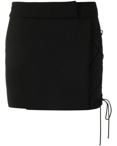 Nensi Dojaka Side-tie Mini Skirt - Black