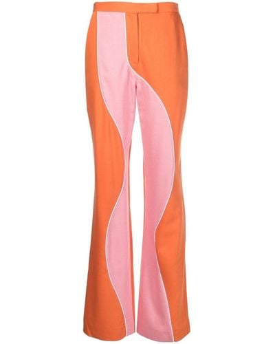 Ahluwalia Madhu Flared Trousers - Orange