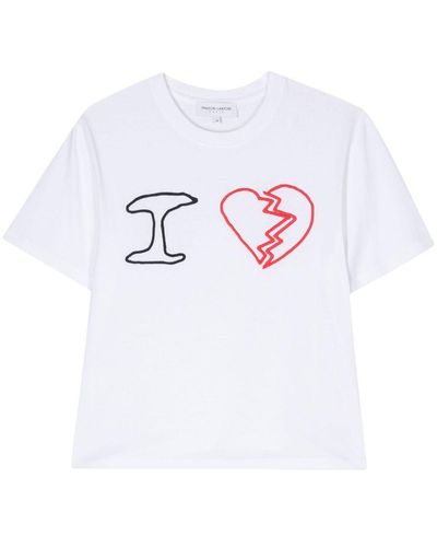 Maison Labiche I Love Popincourt T-Shirt - White