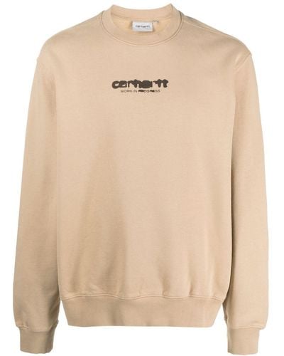 Carhartt Ink Bleed Cotton Sweatshirt - Natural