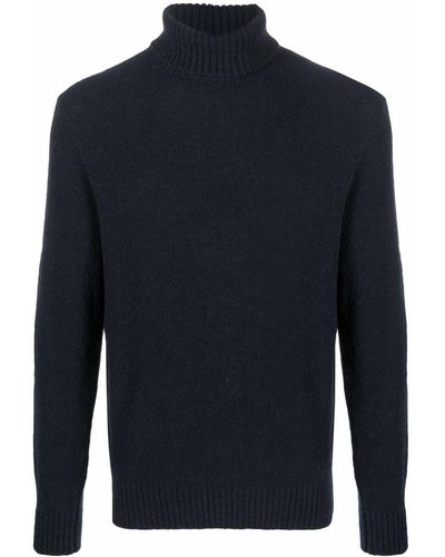 Circolo 1901 Roll Neck Wool-blend Sweater - Blue