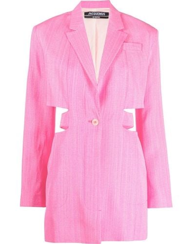 Jacquemus Bari Blazer-style Minidress - Pink