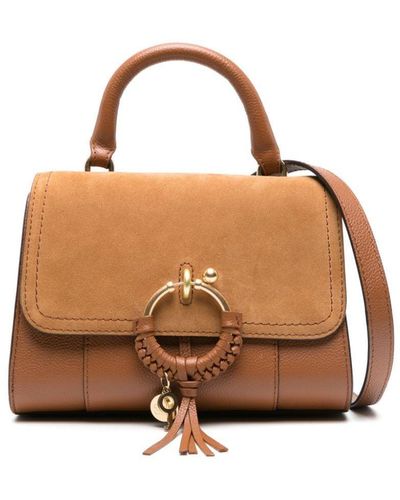 See By Chloé Joan Ladylike Leather Tote Bag - Brown
