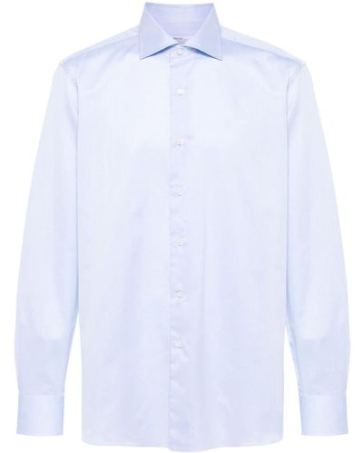 Fray Cotton Buttoned Shirt - White