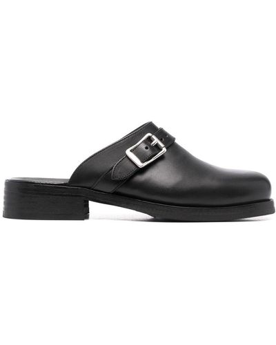Our Legacy Camion Buckle-Detail Mules - Black
