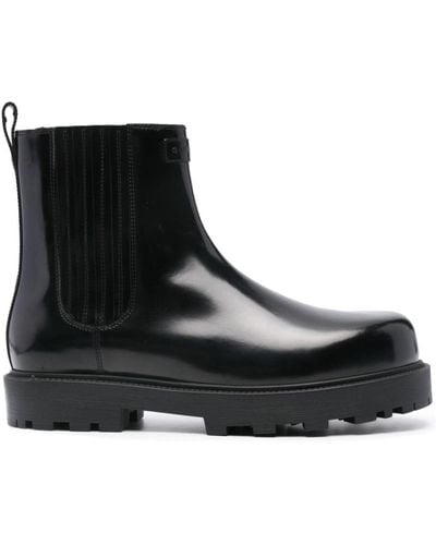 Givenchy Patent Leather Chelsea Boots - Black