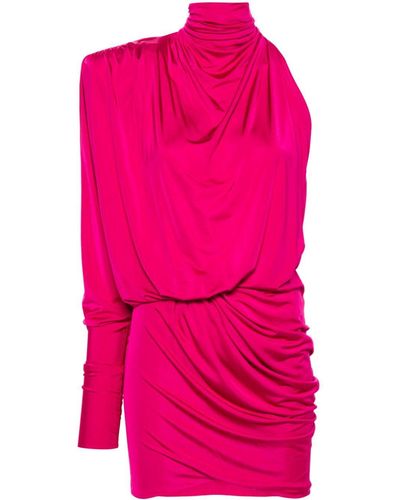 Alexandre Vauthier Ruched One-Shoulder Dress - Pink