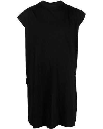 MM6 by Maison Martin Margiela Layered Cotton Midi Dress - Black