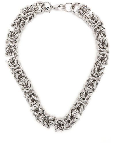 Raf Simons Cluster Chain-link Necklace - Metallic