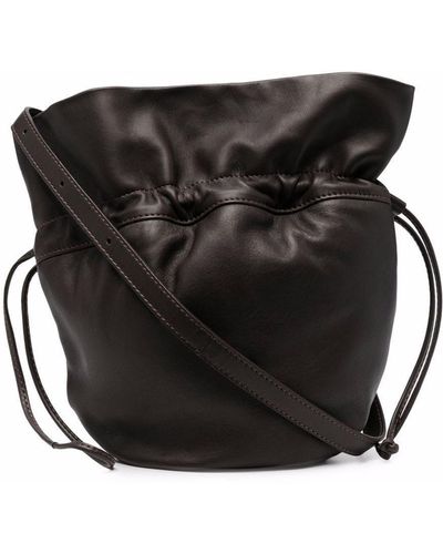 Lemaire Drawstring-fastening Shoulder Bag - Brown