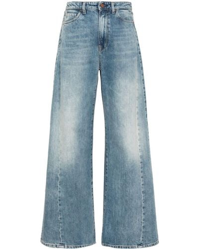 3x1 Diana High-Rise Straight-Leg Jeans - Blue