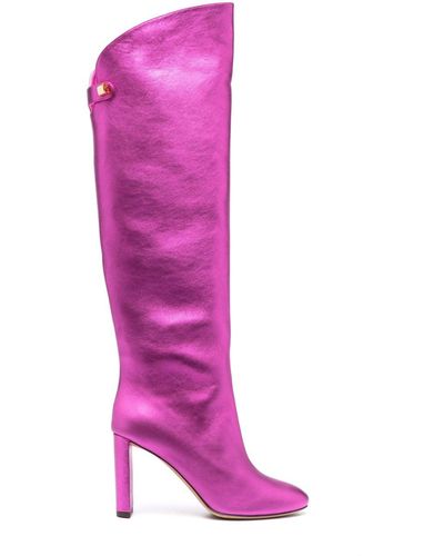 Maison Skorpios Adriana 90Mm Knee-High Boots - Pink