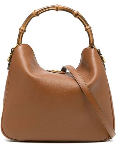 Gucci Medium Diana Tote Bag - Brown