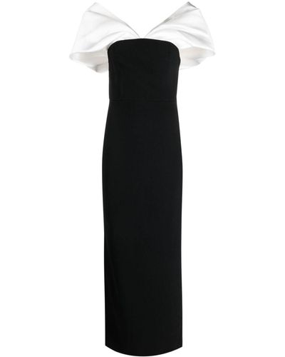 Solace London Dakota Off-Shoulder Dress - Black
