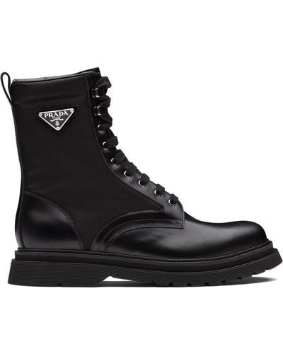 Prada Ankle-length Hiking-style Boots - Black