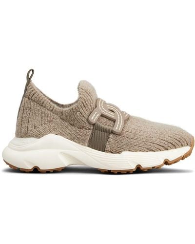 Tod's Kate Knitted Sneakers - Natural