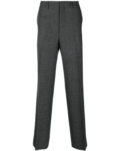 Prada Wool Tailored Trousers - Grey