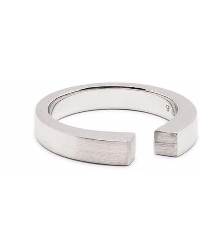 Tom Wood Cut-Out Open Ring - White