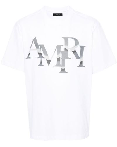 Amiri Staggered Chrome T-Shirt - White