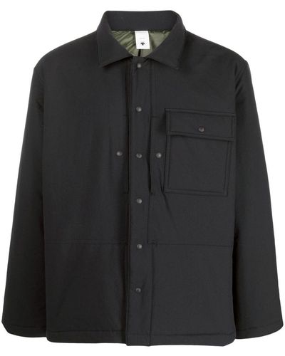 Descente Allterrain Press-stud Fastening Shirt Jacket - Black