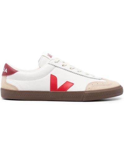 Veja Volley O.T. Leather Trainers - Pink