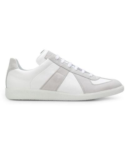Maison Margiela Replica Low-Top Leather Sneakers - White