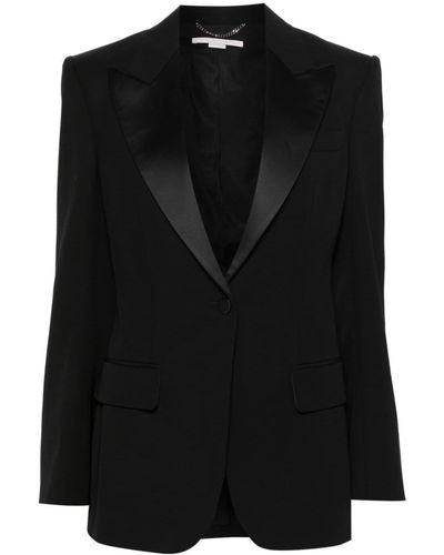 Stella McCartney Wool Single-Breasted Blazer - Black