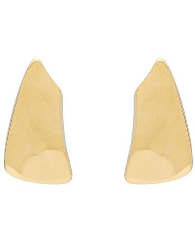 Saint Laurent Comet Triangle Earrings - Natural