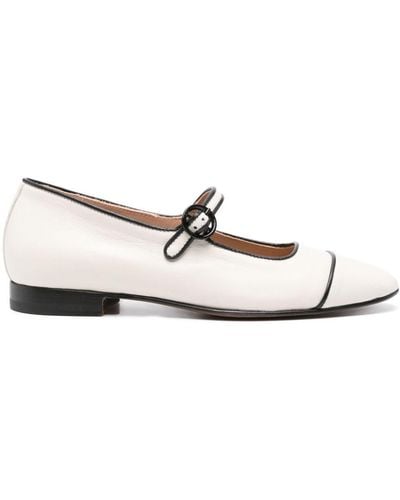 CAREL PARIS Corail Leather Ballerina Shoes - White