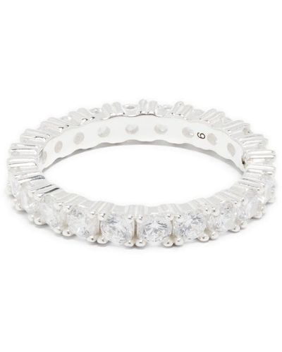 Hatton Labs Crystal-Embellished Sterling- Ring - White