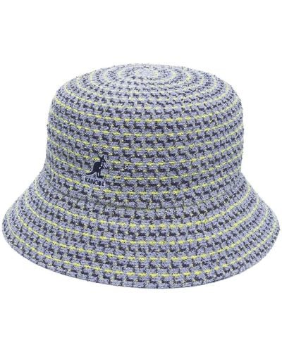 Kangol Jacquard-Weave Bucket Hat - Blue