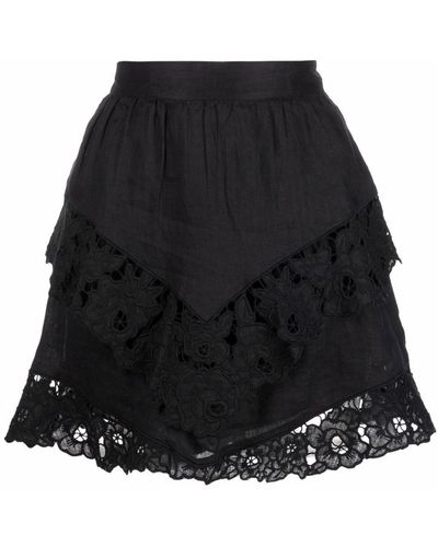 Isabel Marant Enali Lace Skirt - Black