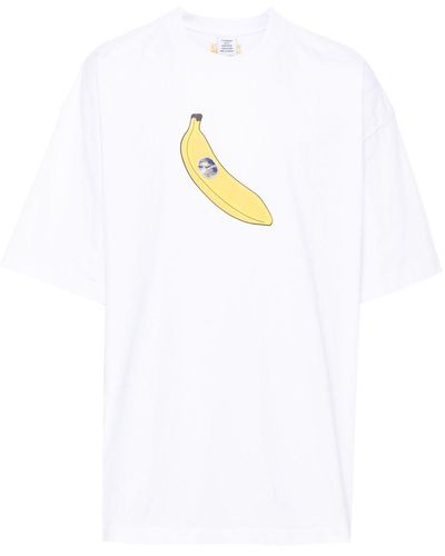 Vetements Banana Cotton T-Shirt - White