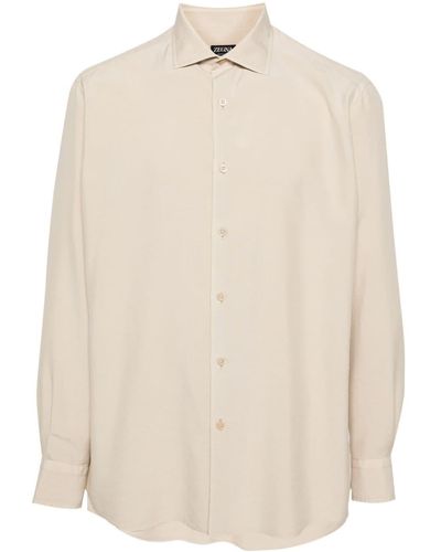 Zegna Long-Sleeve Shirt - Natural